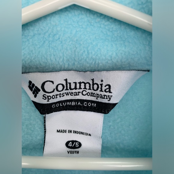 Columbia Zip-up Fleece Jacket Little Girls Size 4/5 - Picture 4 of 7